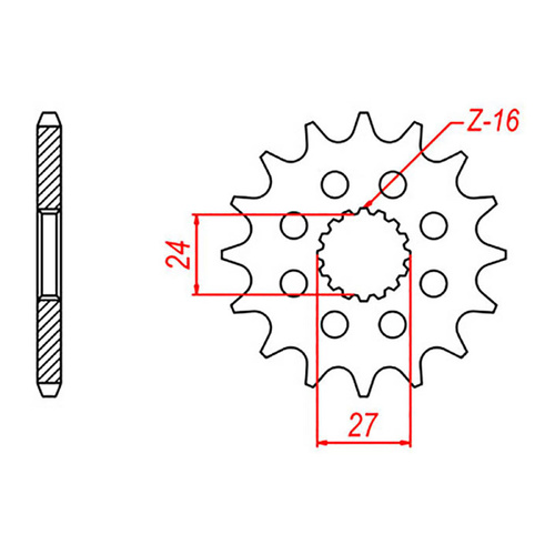 MTX 423 Steel Front Sprocket #530 (18T) (10-423-18)