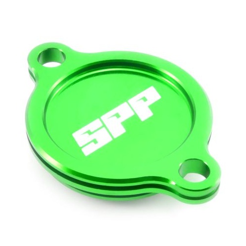 SPP Oil Filter Cover Kawasaki KX250F 05-18 Green