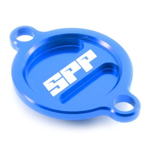 SPP Oil Filter Cover Various KTM Husqvarna 250-530 Blue