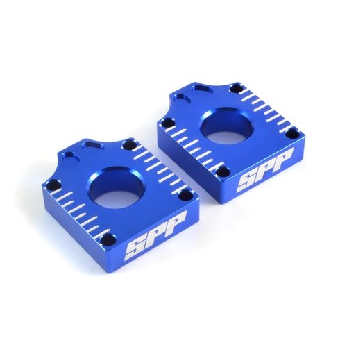 SPP Axle Block Yamaha YZ65 Blue
