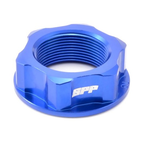 SPP Steering Stem Nut Various Honda Kawasaki Suzuki 50-500 Blue