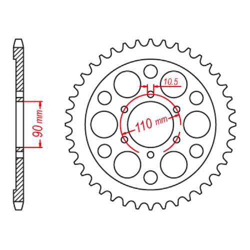 MTX 858 Steel Rear Sprocket #630 (35T) (11-5A8-35)
