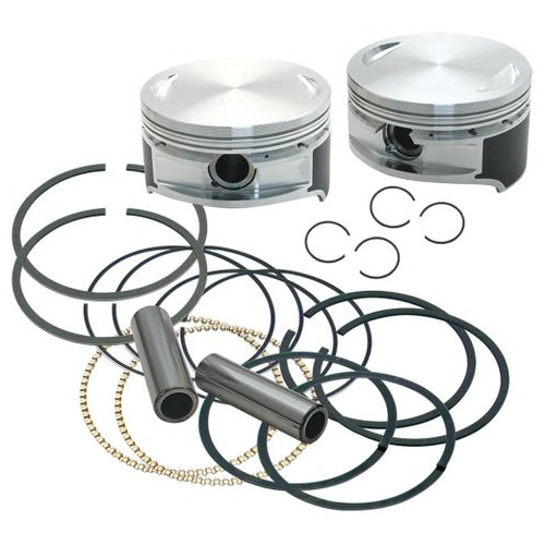 S&S 106" Forged Stroker Pistons For 1999-'16 Hd Big Twins - Standard