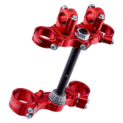 Talon Husqvarna Red Junior Adjustable Triple Clamp