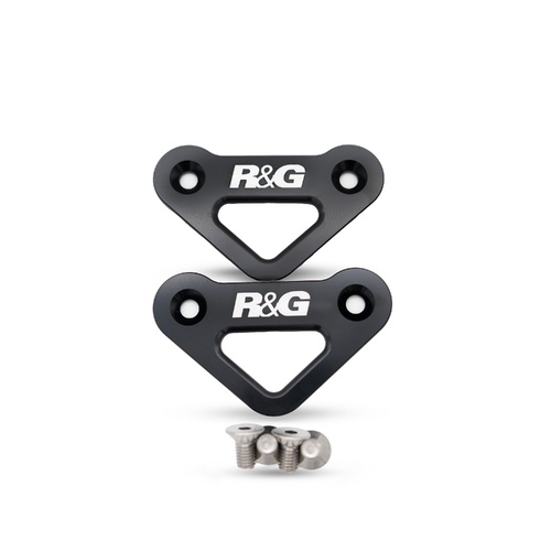 R&G Tie-Down Hooks, pair, black, Aprilia 660 Tuareg '22-