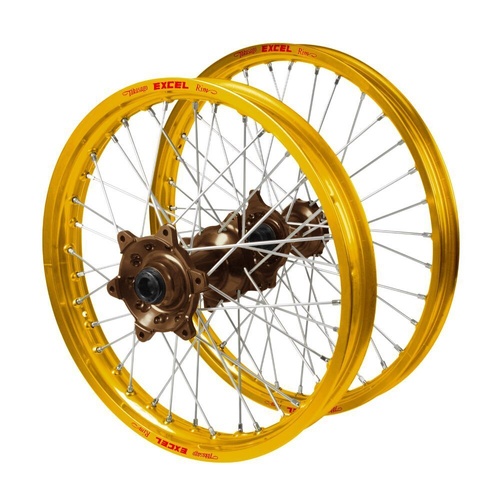 Honda Talon Magnesium Hubs / Excel Gold Rims Wheel Set