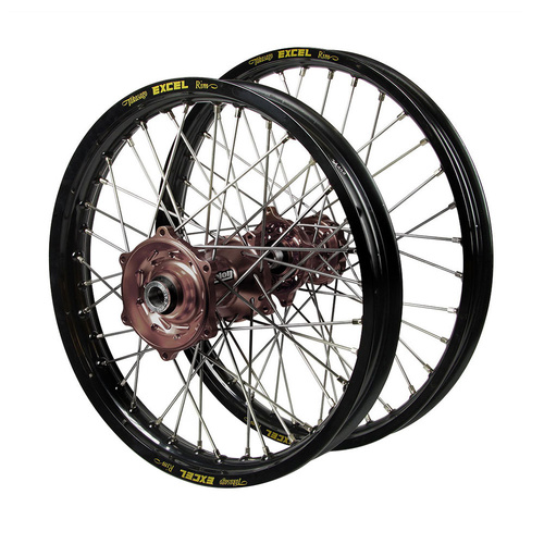 Honda Talon Magnesium Hubs / Excel Black Rims Wheel Set