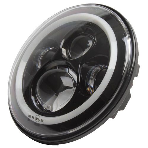 Whites Led Headlight Insert 7" With H4 Plug , E-Mark