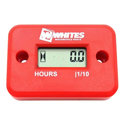 Whites Hour Meter - Red
