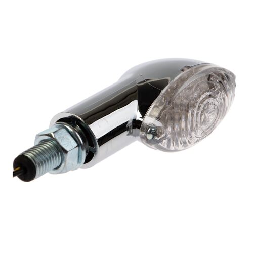 Whites Led Mini-Catseye Flasher Chrome