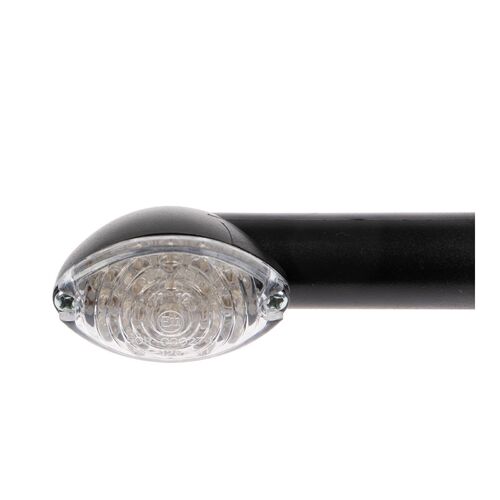 Whites Led Mini-Catseye Flasher Black Long Stem