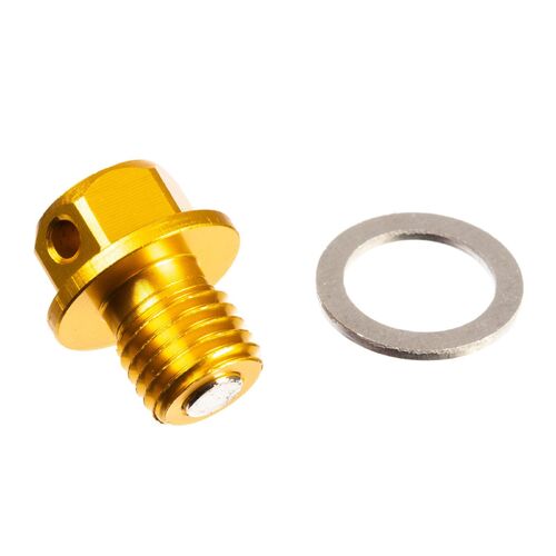 Whites Magnetic Sump Plug Orange M12 X 12 - P1.5