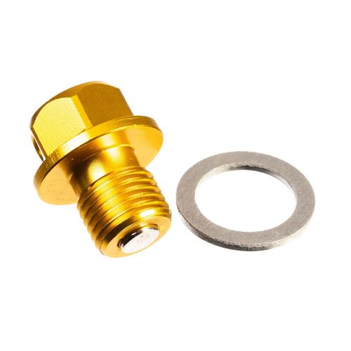 Whites Magnetic Sump Plug Orange M12 X 15 - P1.5