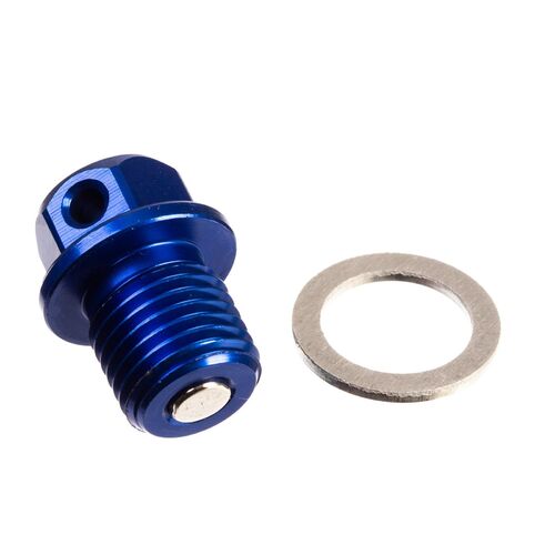 Whites Magnetic Sump Plug Blue M14 X 14 - P1.5
