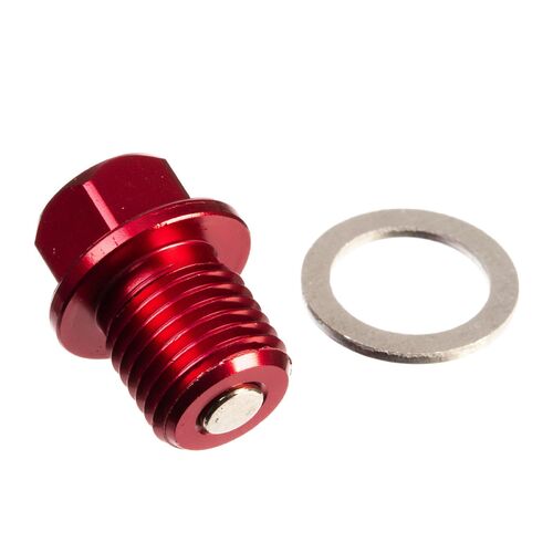 Whites Magnetic Sump Plug Red M14 X 14 - P1.5