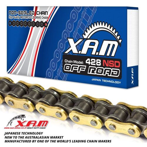 Chain XAM 428NSD Gold/Black X 112 (Non-Sealed)