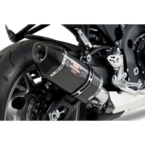 Yoshimura Suzuki GSX-R600/750 11-23 R-77 Slip-On Exhaust (SS-CF-CF)