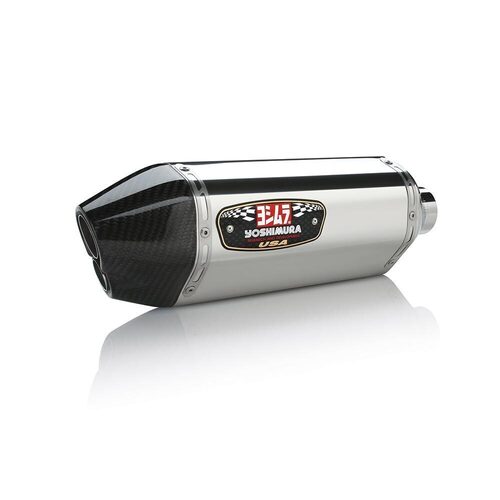 Yoshimura Suzuki GSX-R600/750 11-23 R-77D Slip-On Exhaust (SS-SS-CF)