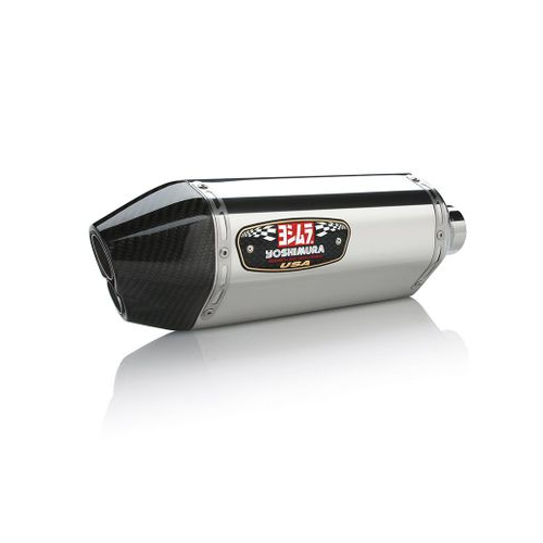Yoshimura GSX-R600/750 11-24 R-77D Stainless Slip-On Exhaust, w/ Stainless Muffler
