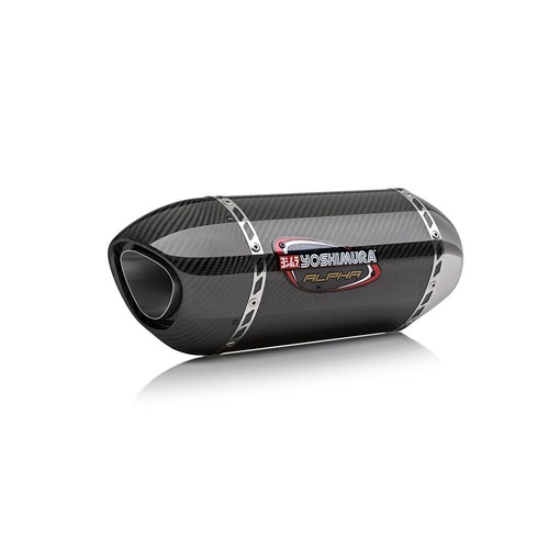 Yoshimura Suzuki GSX-R600/750 11-23 Alpha Slip-On Exhaust (CF/CF)