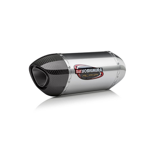 Yoshimura GSX-R600/750 11-24 ALPHA Stainless Slip-On Exhaust, w/ Stainless Muffler