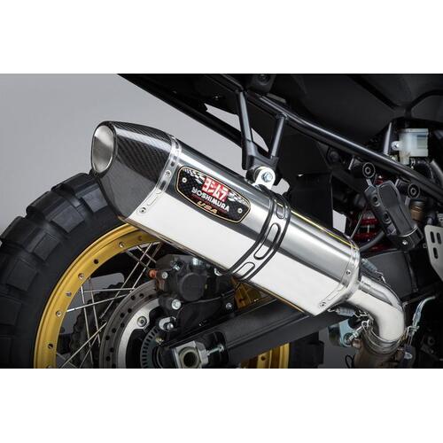 Yoshimura Suzuki V-Strom 1000 14-19 R-77 Slip-On Exhaust (SS-SS-CF)