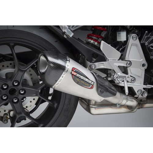 Yoshimura CB1000R 18-19 ALPHA T Stainless Slip-On Exhaust, w/ Stainless Muffler