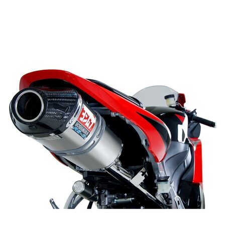 Yoshimura Honda CBR600RR 09-11 RS5 Stainless Slip-On Exhaust, w/ Titanium Muffler CF Tip