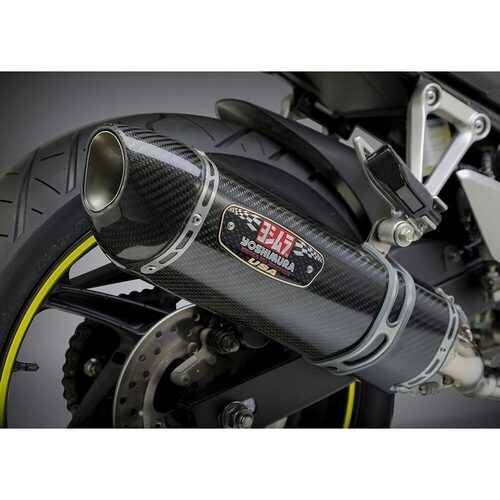 Yoshimura Honda CBR300R/F 15-16 Race R-77 Slip-On Exhaust (SS-CF)