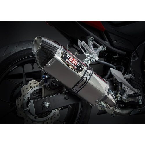 Yoshimura Honda CBR500R 16-20 R-77 Slip-On Exhaust (SS-SS-CF)