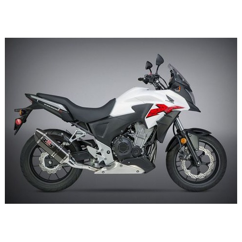 Yoshimura Honda CB500X 2016 R-77 Slip-On Exhaust (SS-CF-CF)