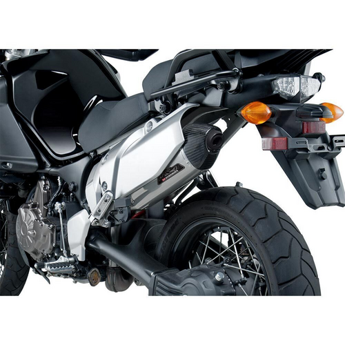 Yoshimura SUPER TENERE 12-24 RS-4T Stainless Slip-On Exhaust, w/ Stainless Muffler