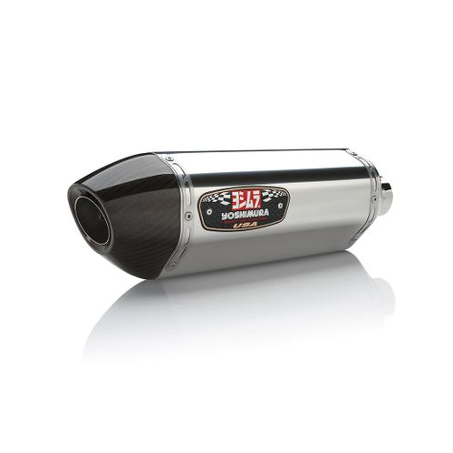 Yoshimura YZF-R1 09-14 R-77 Stainless Slip-On Exhaust, w/ Stainless Mufflers