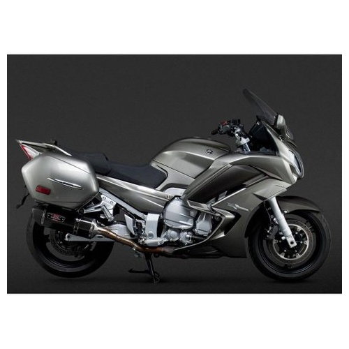 Yoshimura Yamaha FJR1300A 13-17 R-77 Slip-On Exhaust (SS-CF-CF DUAL)