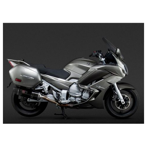 Yoshimura FJR1300A 13-24 R-77 Stainless Slip-On Exhaust, w/ Carbon Fiber Mufflers