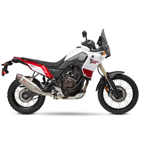 Yoshimura TENERE 700 21-25 RS-12 Stainless Slip-On Exhaust, w/ Stainless Muffler