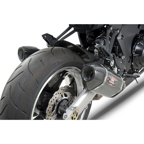 Yoshimura Kawasaki Z1000 10-16 R-77 Slip-On Exhausts (SS-CF-CF)