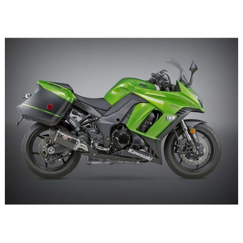 Yoshimura NINJA 1000 14-16 R-77 Stainless Slip-On Exhaust, w/ Carbon Fiber Mufflers