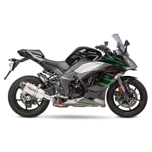 Yoshimura NINJA 1000SX 20-24 ALPHA Stainless Slip-On Exhaust, w/ Stainless Muffler