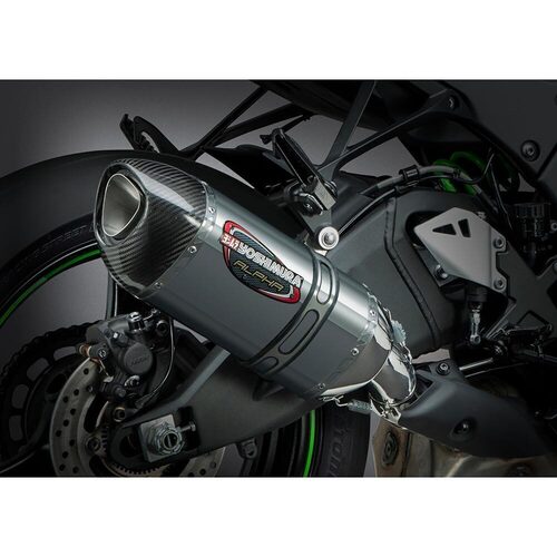 Yoshimura Kawasaki Ninja ZX-10R/RR 12-17 Alpha Slip-On Exhaust (SS-SS-CF)