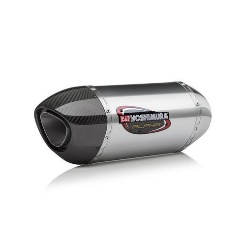 Yoshimura VERSYS 1000 15-18 ALPHA Stainless Slip-On Exhaust, w/ Stainless Muffler