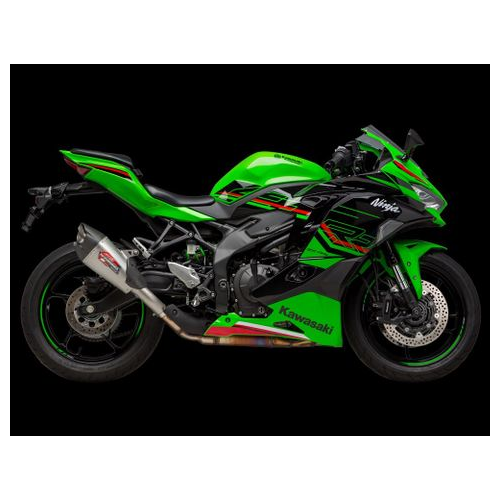 Yoshimura ZX-4RR 23-25 AT2 Stainless Slip-On Exhaust, w/ Stainless Muffler