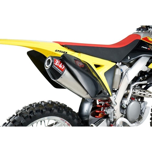 Yoshimura Suzuki RM-Z250 10-18 RS-4 Slip-On Exhaust (SS-AL-CF)
