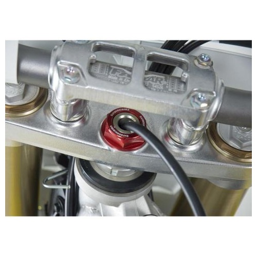 YOSHIMURA RM-Z450/250 STEERING STEM NUT RED