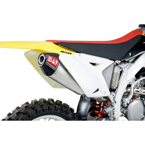 Yoshimura Suzuki RM-Z450 08-17 RS-4 Slip-On Exhaust (SS-AL-CF)