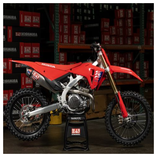 Yoshimura CRF450R/RX 2025 RS-12 Titanium Full Exhaust, w/ Titanium Muffler