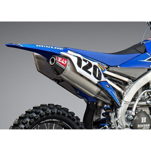 Yoshimura YZ450F 14-17 RS-4 Stainless Full Exhaust, w/ Aluminium Muffler