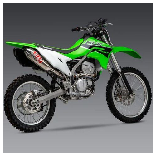 Yoshimura KLX300R 21-24 RS-2 Stainless Slip-On Exhaust, w/ Aluminium Muffler