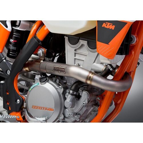 Yoshimura KTM 350 SX-F 13-15/XC-F 14-15 RS-4 Titanium Full Exhaust, w/ Titanium Muffler