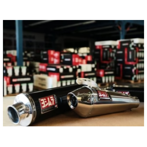 Yoshimura R77. S/Steel Muffler.Cf Tip.Left. 14
